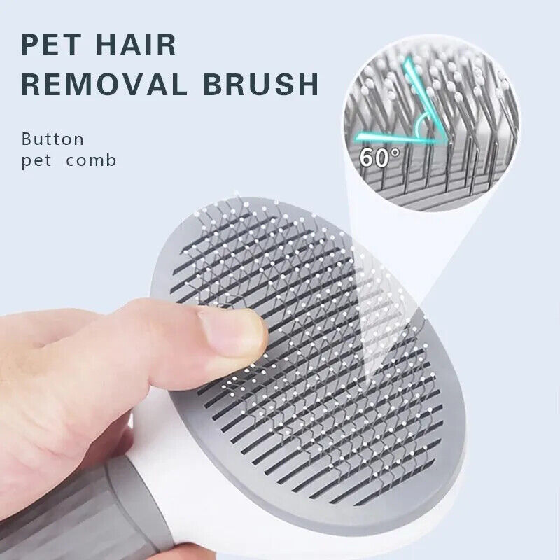 Pet Grooming Tool: Self-Cleaning Hair Remover Brush